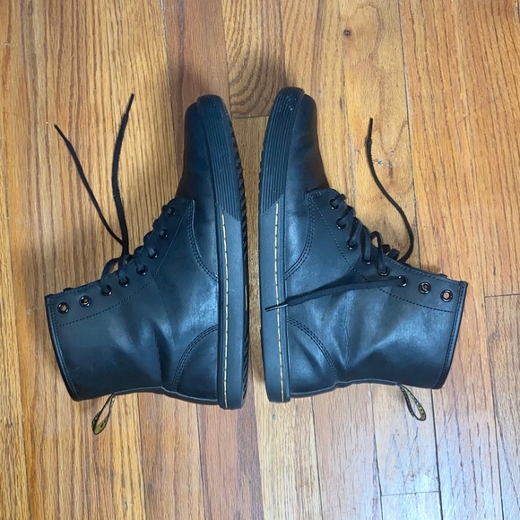 Dr Martens “Sheridan” High Top Boot. Black Matte Synthetic Material. Size W 10. - Picture 16 of 16